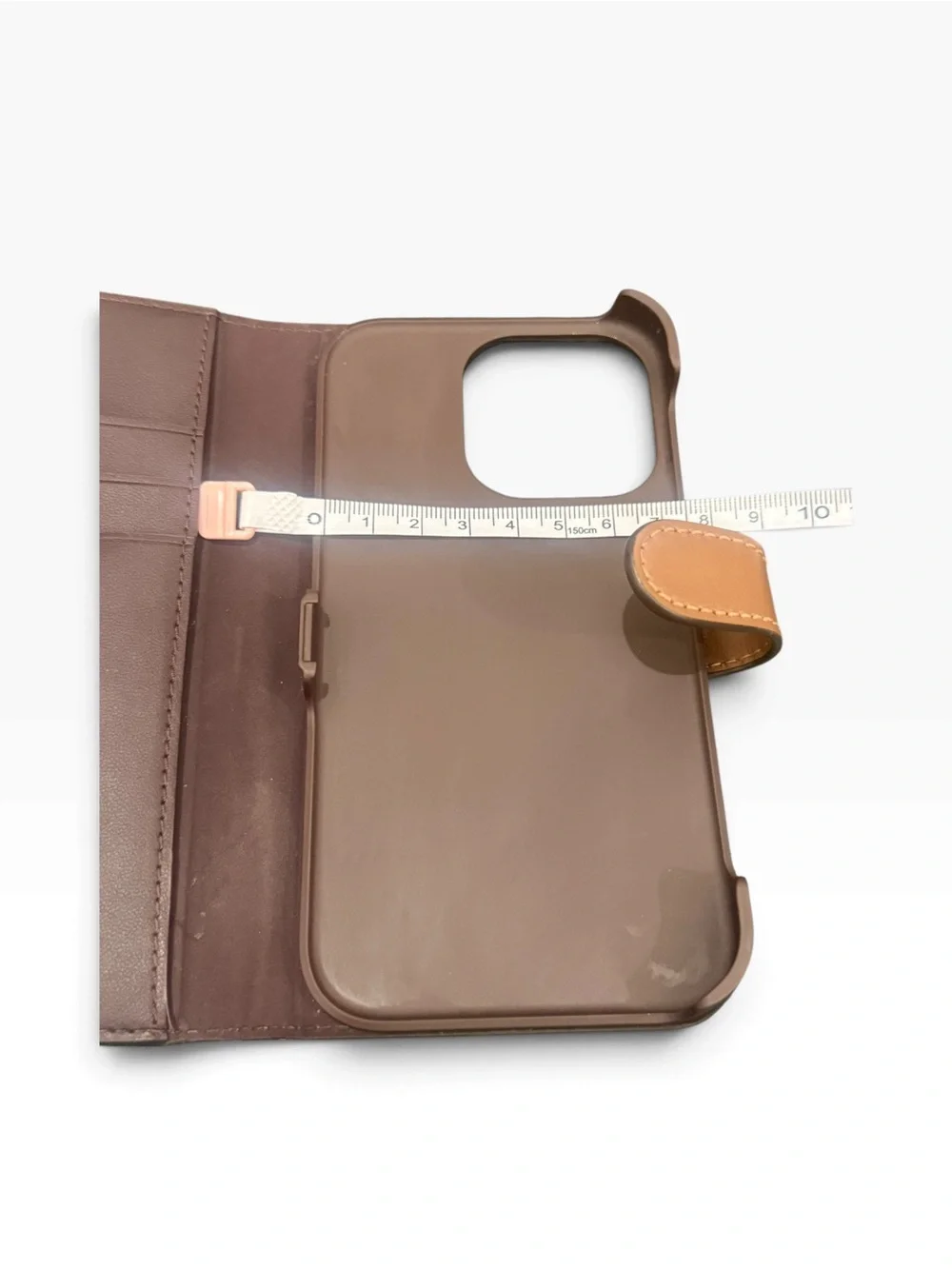 Coach iPhone 15 Pro Signature C Pattern Gold Phone Wallet Case